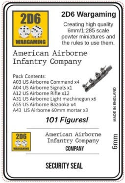 US Paratrooper Infantry Company 2d6US1