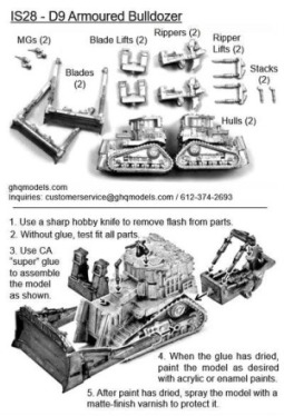 D9 gepanzerter Bulldozer IS28