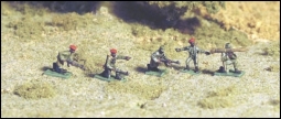 Buschkämpfer einzelne in Kampfposen TW8