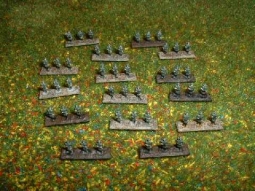 Infanterie angetreten auf Bodenplatten