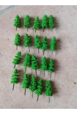 Trees, deciduous trees light green 30-35mm different shape. Baum4