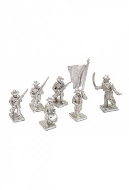 Advancing Infantry in Frock Coat & Slouch Cap (CSA) ACW65