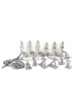 2 Medium Field Guns w/ 12 Man Crew (CSA) ACW10
