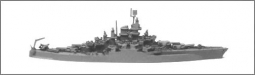 TENNESSEE Schlachtschiff Bauzustand 1943 USN59